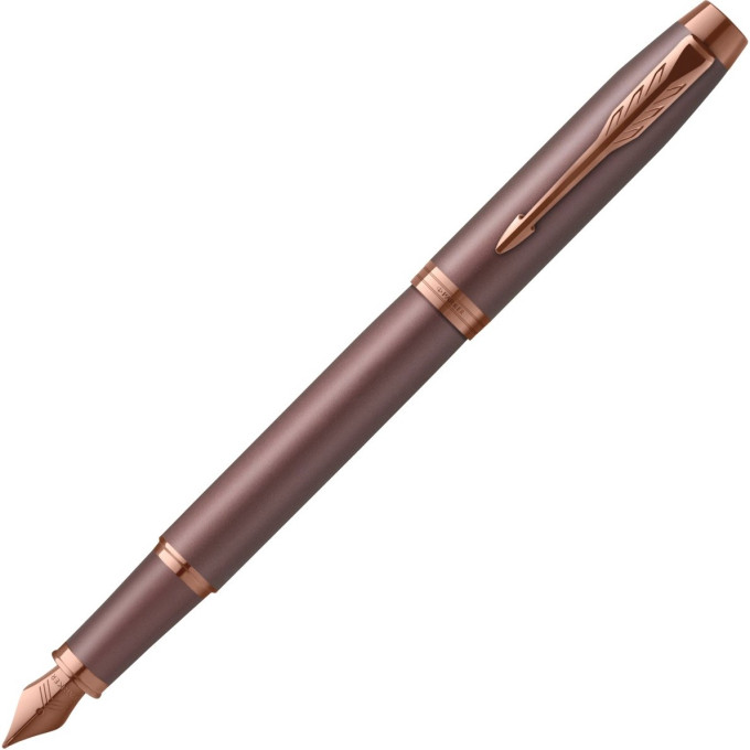 Ручка перьевая PARKER IM MONOCHROME F328, Burgundy PVD (Перо F) 2190511